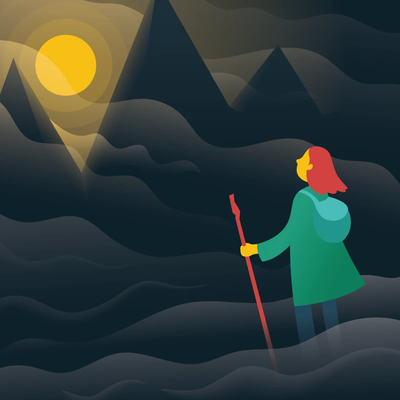 Depressiooniravi - derpressioon tundub nagu oleksid udus illustratiivne pilt